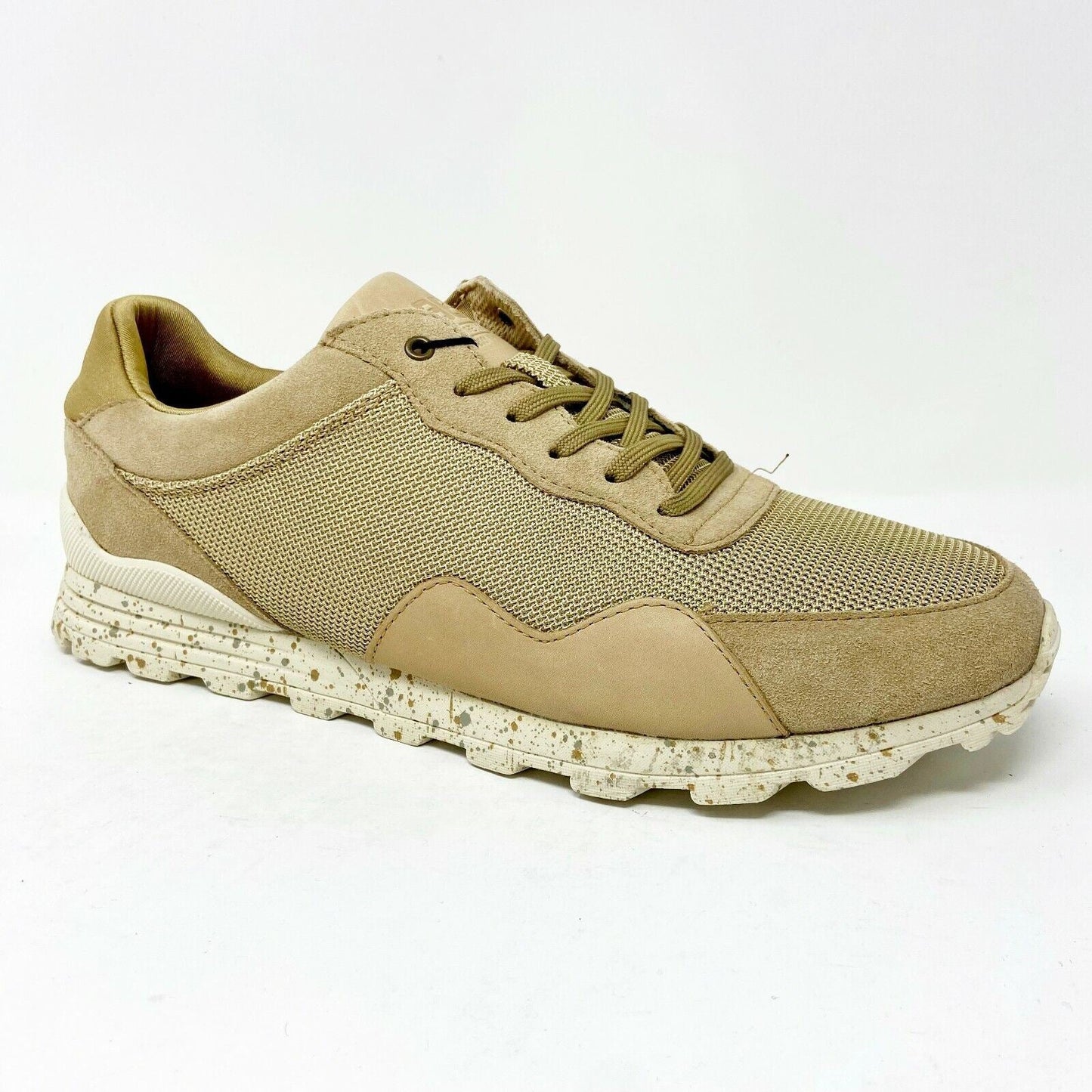 Clae Hoffman Camel Suede Mesh Mens Premium Casual Sneakers