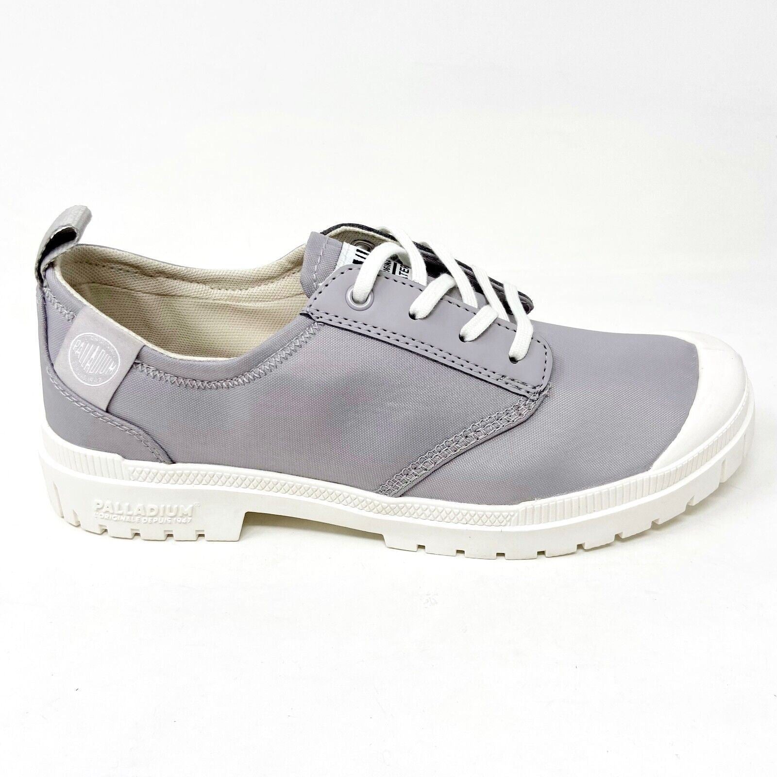 Palladium Pampa SP20 LO WP+ Vapor Gray Womens Waterproof Sneakers 77032 073