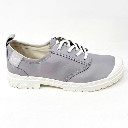 Palladium Pampa SP20 LO WP+ Vapor Gray Womens Waterproof Sneakers 77032 073