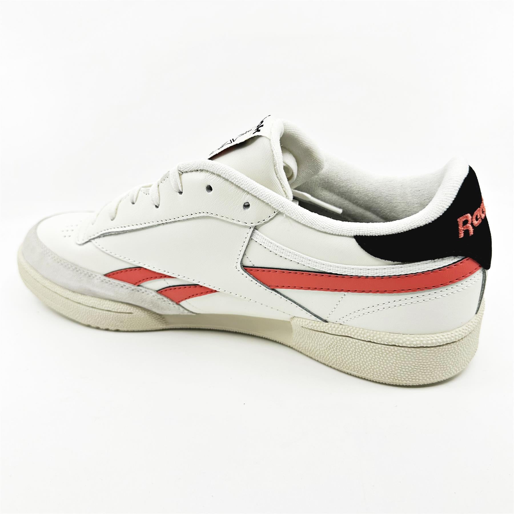 Reebok Club C Revenge Chalk Semi Orange Flare Mens Size 13 Athletic Sneaker
