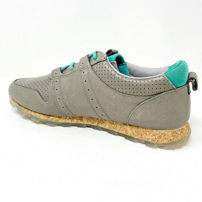 Clae Mills Concrete Leather Gray Mens Premium Casual Shoes Sneakers