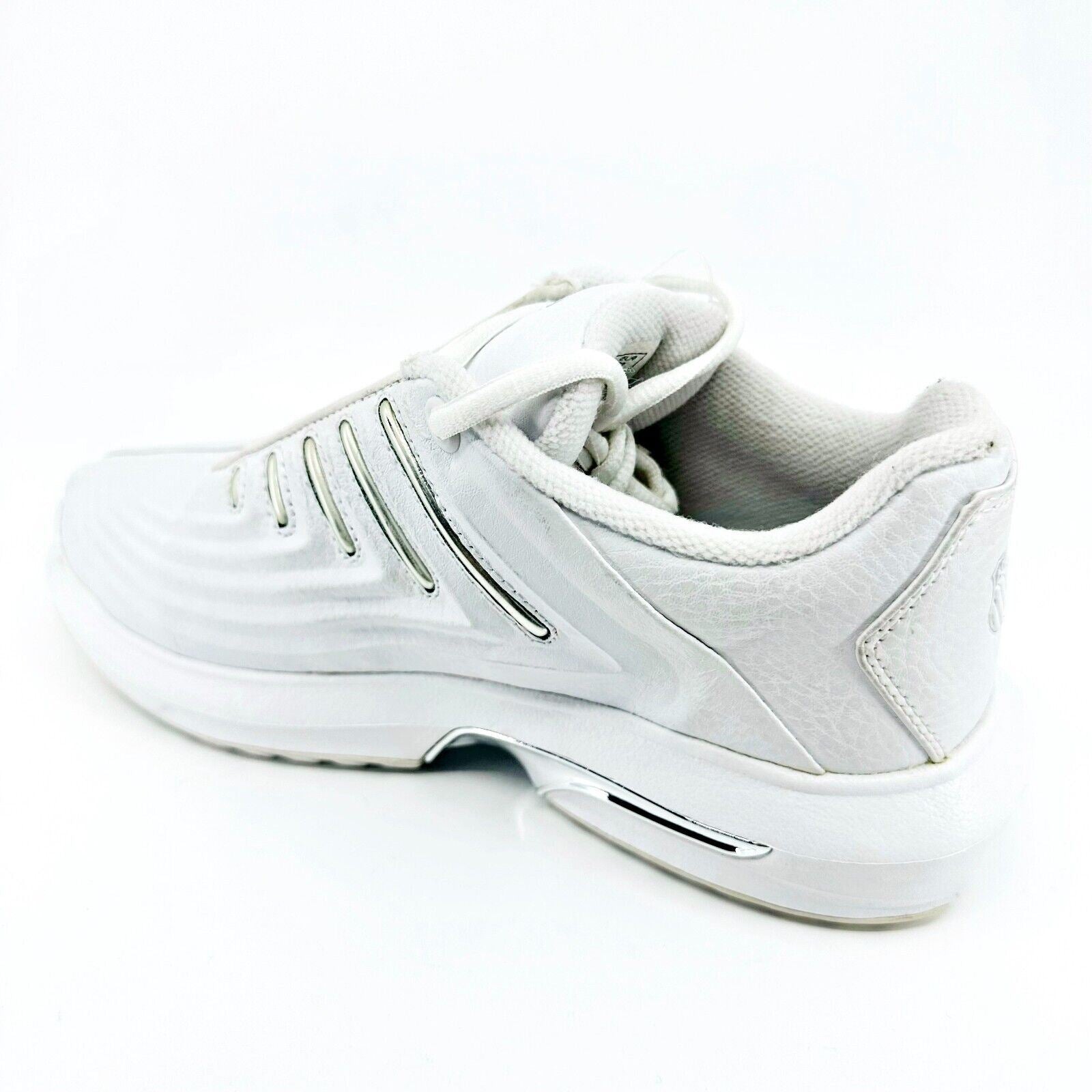 K-Swiss Mens Maxon White Platinum Size 7.5 Retro Casual Sneakers 0697147