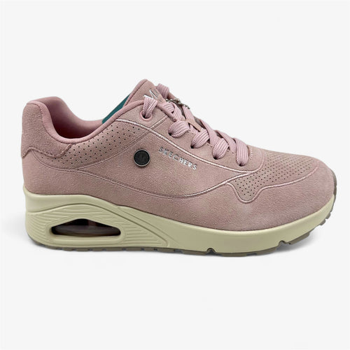 Skechers Uno County Line Rose Pink Womens Athletic Martha Stewart Sneaker