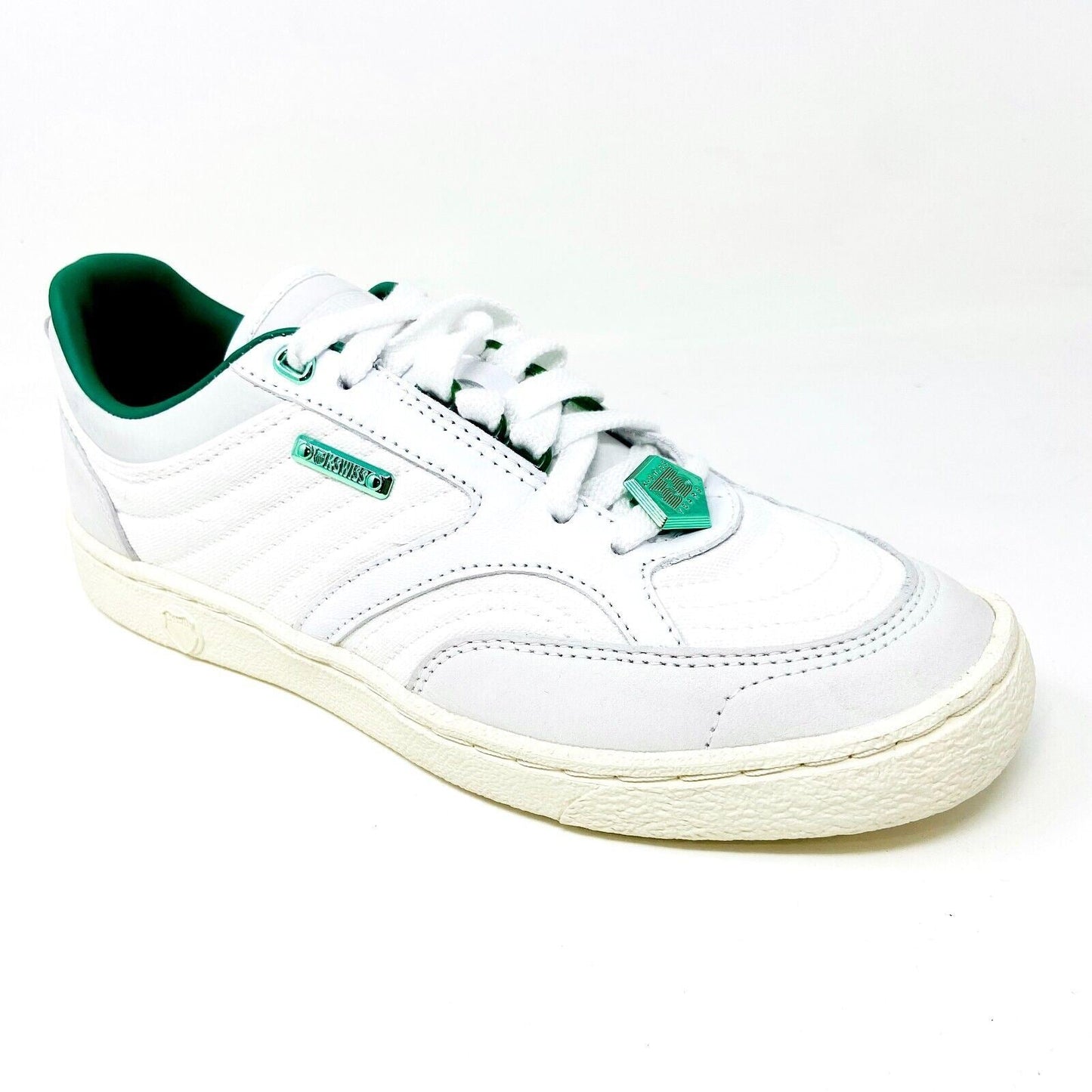 K-Swiss Ambassador 55th Anniv White Green Womens Size 9 Sneakers 97128 131