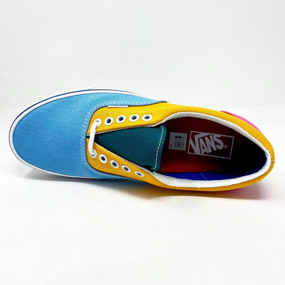 Vans Era (Canvas) Multicolor Bright Orange Blue Womens Casual Shoes Sneakers