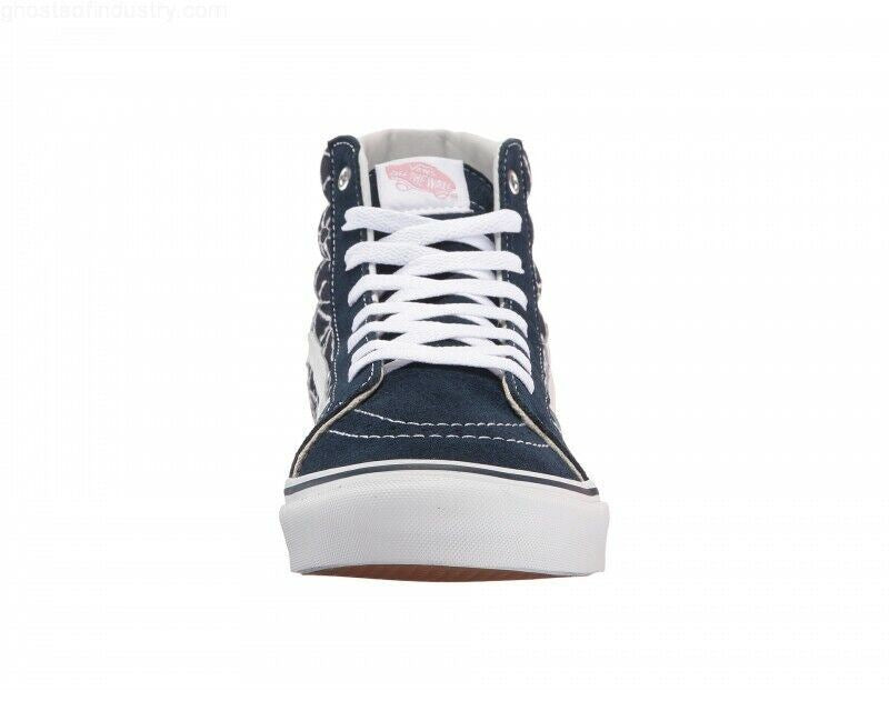 VANS Sk8 Hi Slim (Quilted Denim) Dress Blues Zephyr White Womens Casual Sneakers