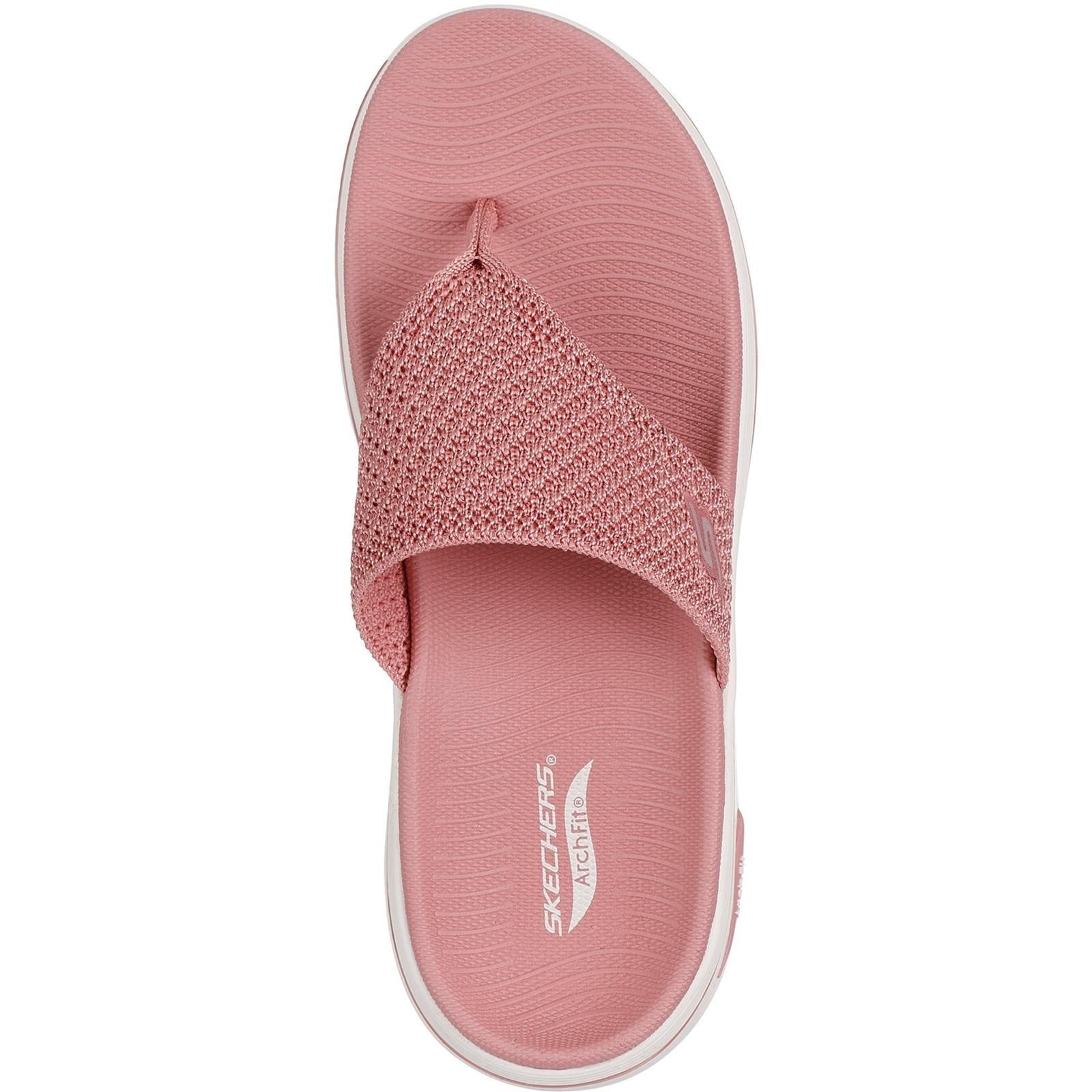Women's Wide Fit Skechers 140861 Carrie Go Walk Arch Fit 2.0 Sandals