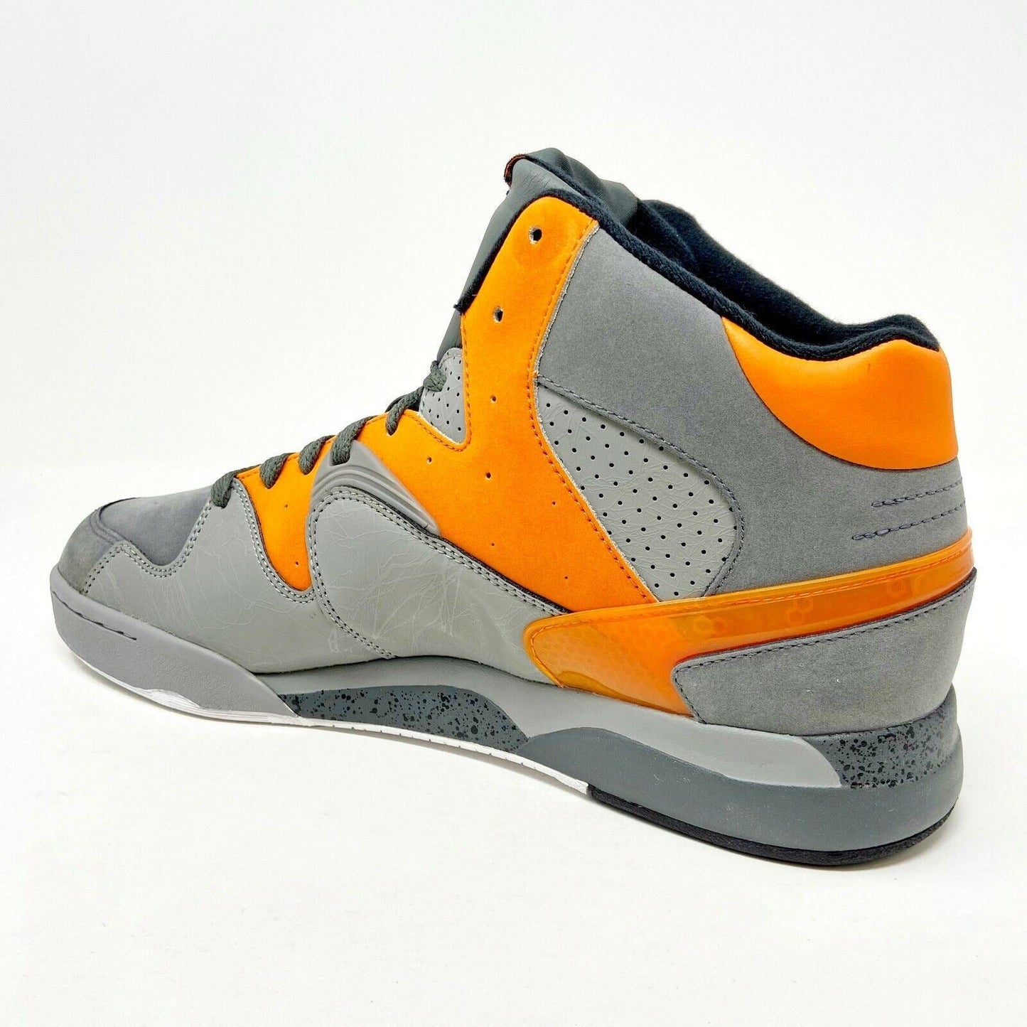 Reebok Classic Jam Gray Orange Mens Retro Basketball Sneakers J98248