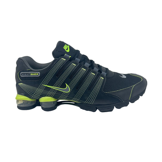 Nike Air Shox NZ 2.0 Black Dark Grey Lime Mens Athletic Sneaker