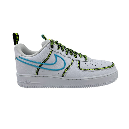 Nike Air Force 1 '07 Premium WW White Blue Black Mens Worldwide Sneaker