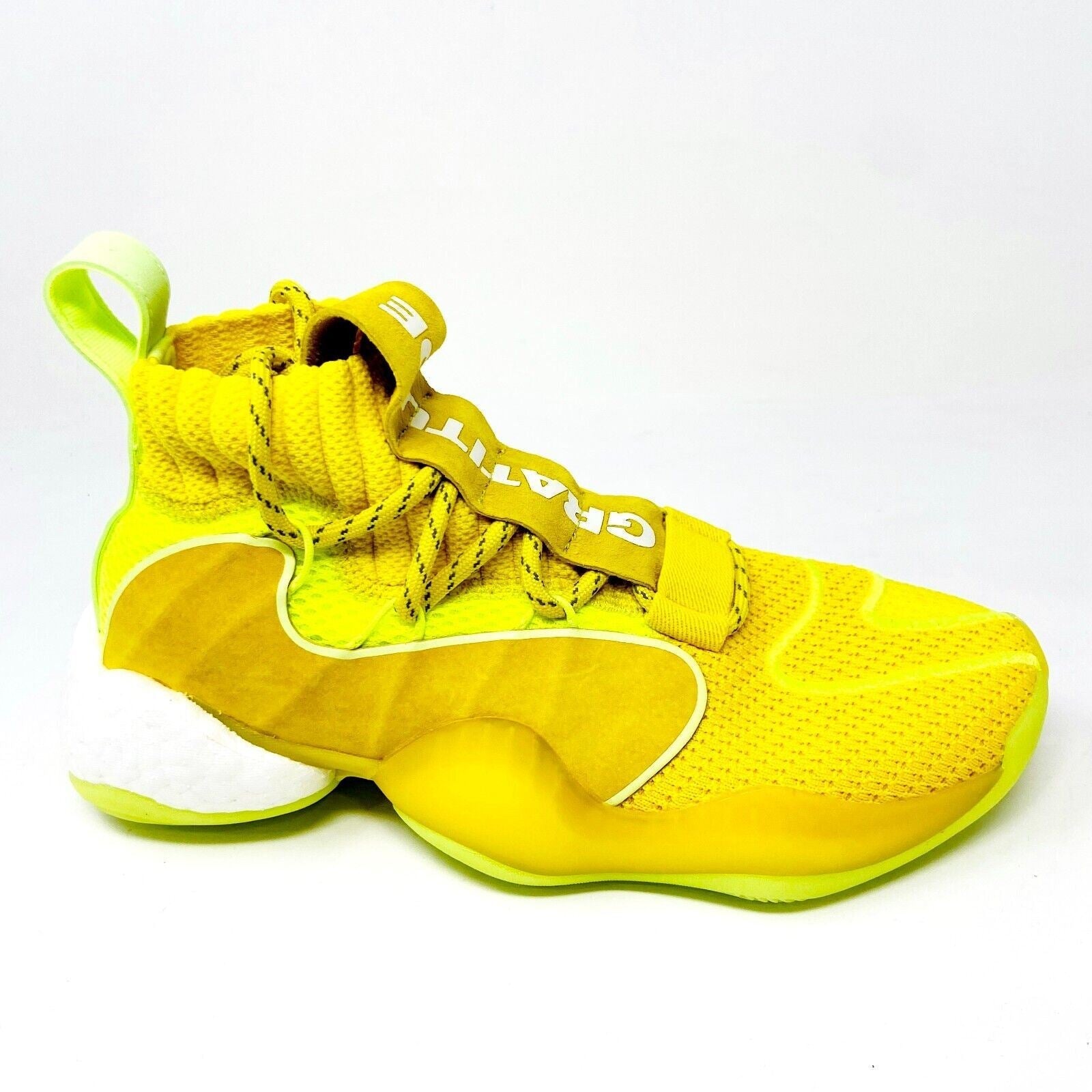 Adidas Crazy BYW x Pharrell Williams Yellow Mens Basketball Sneakers EG7724
