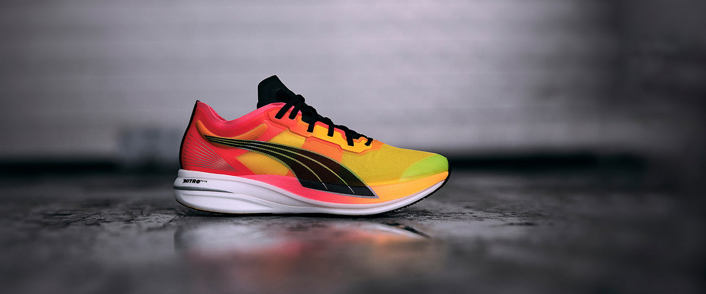 Puma Womens Deviate Nitro Elite Fireglow  - Sun Stream