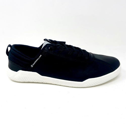 Caterpillar CAT Hex Black White Mens Leather Casual Shoes Sneakers P724185