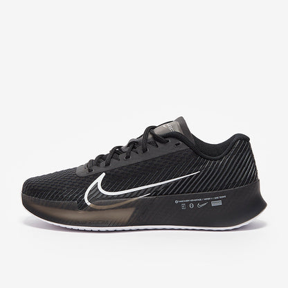 Nike Womens Court Air Zoom Vapor 11 Tennis Shoes - Black/White