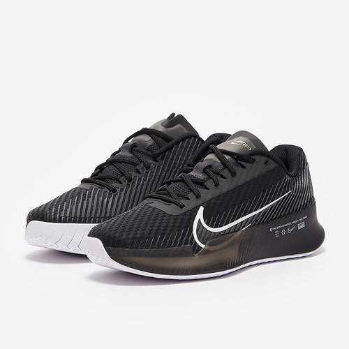 Nike Womens Court Air Zoom Vapor 11 Tennis Shoes - Black/White