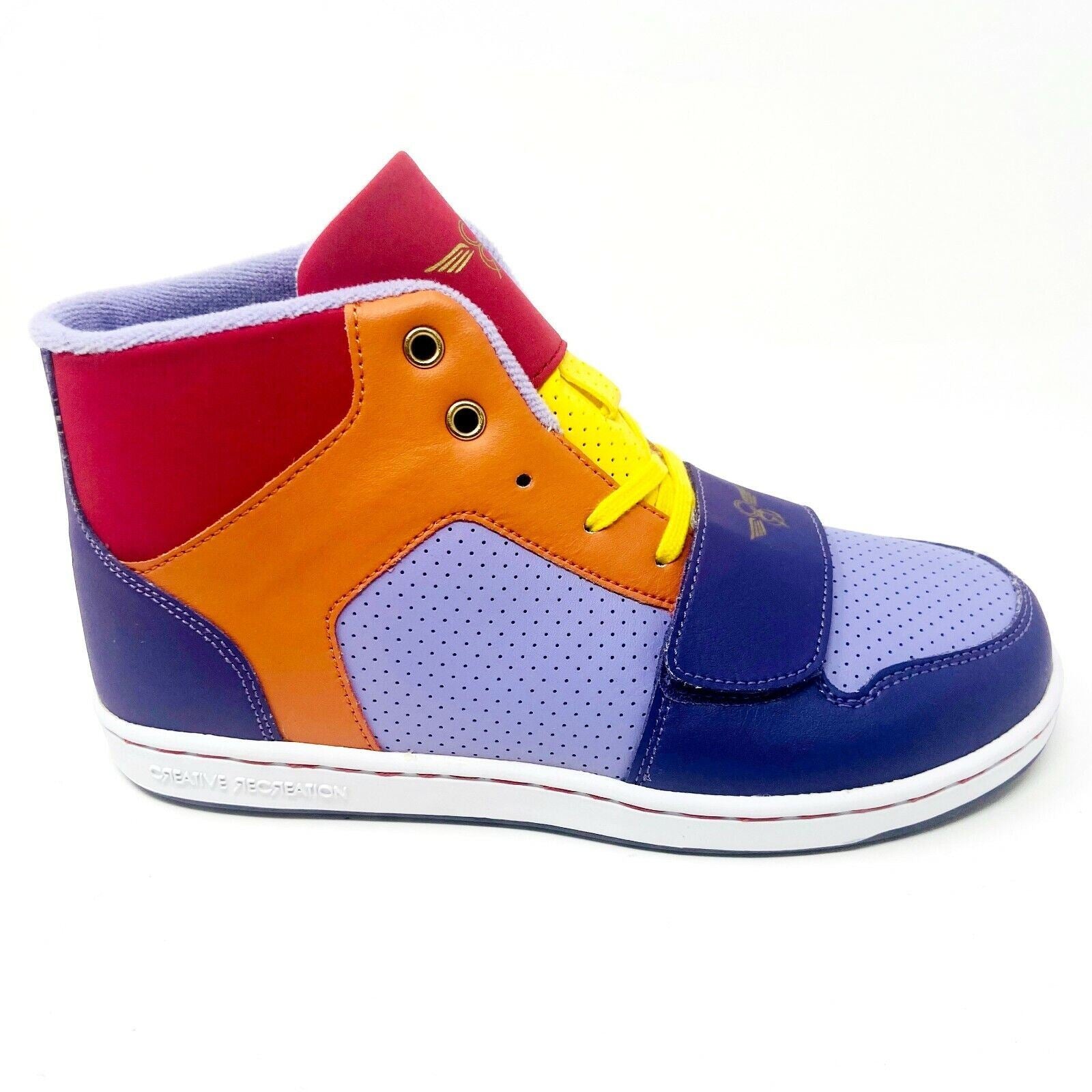 Creative Recreation Cesario Purple Red Orange Yellow Youth Kids Sneakers