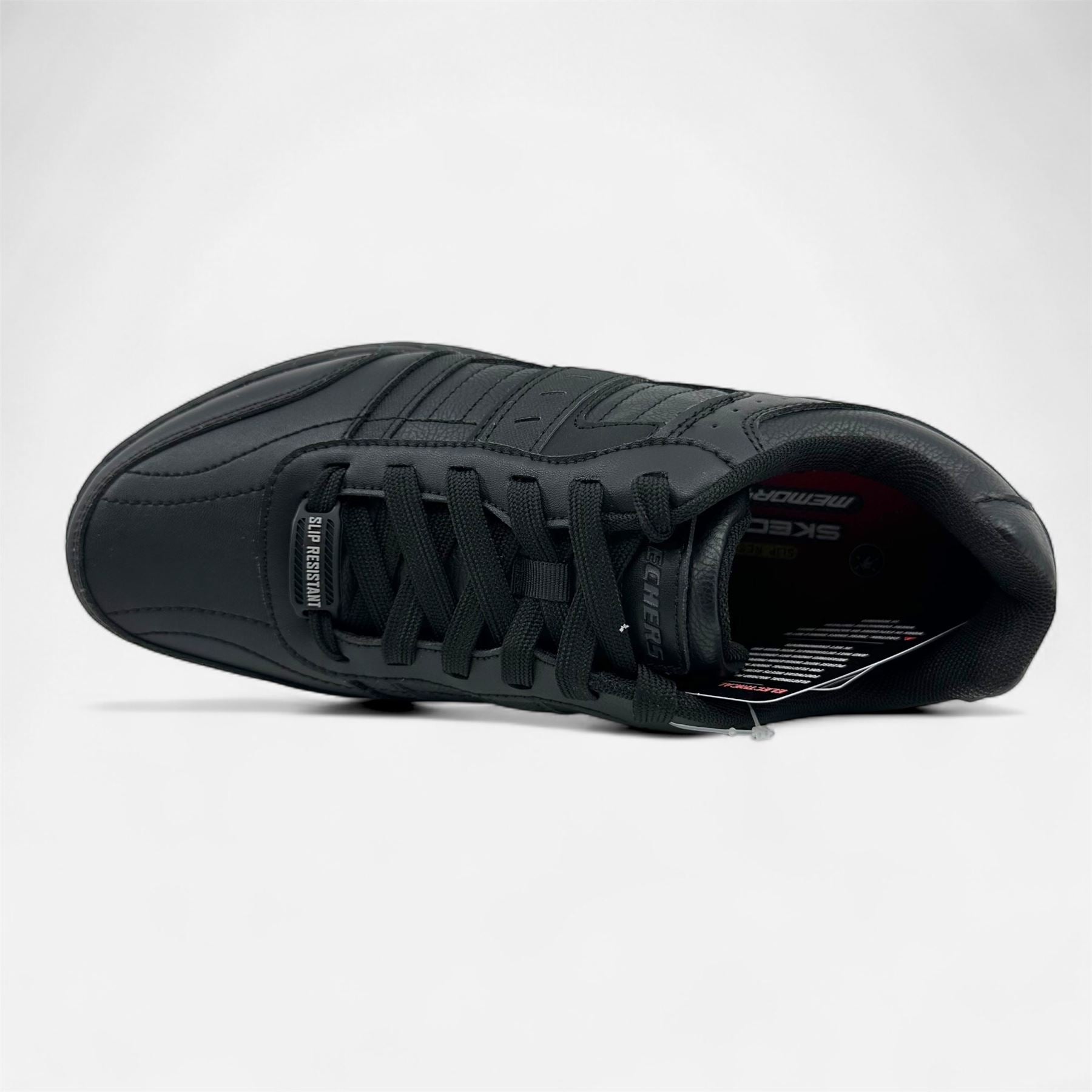 Skechers Elston 2.0 SR Black Mens Electrical Hazard Slip Resistant Sneaker