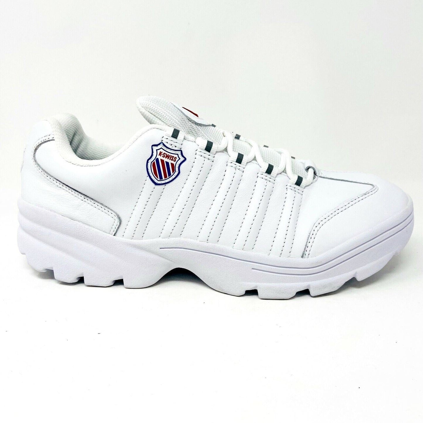 K-Swiss Altezo White Corporate Mens Size 7.5 Athletic Sneakers 06383 134