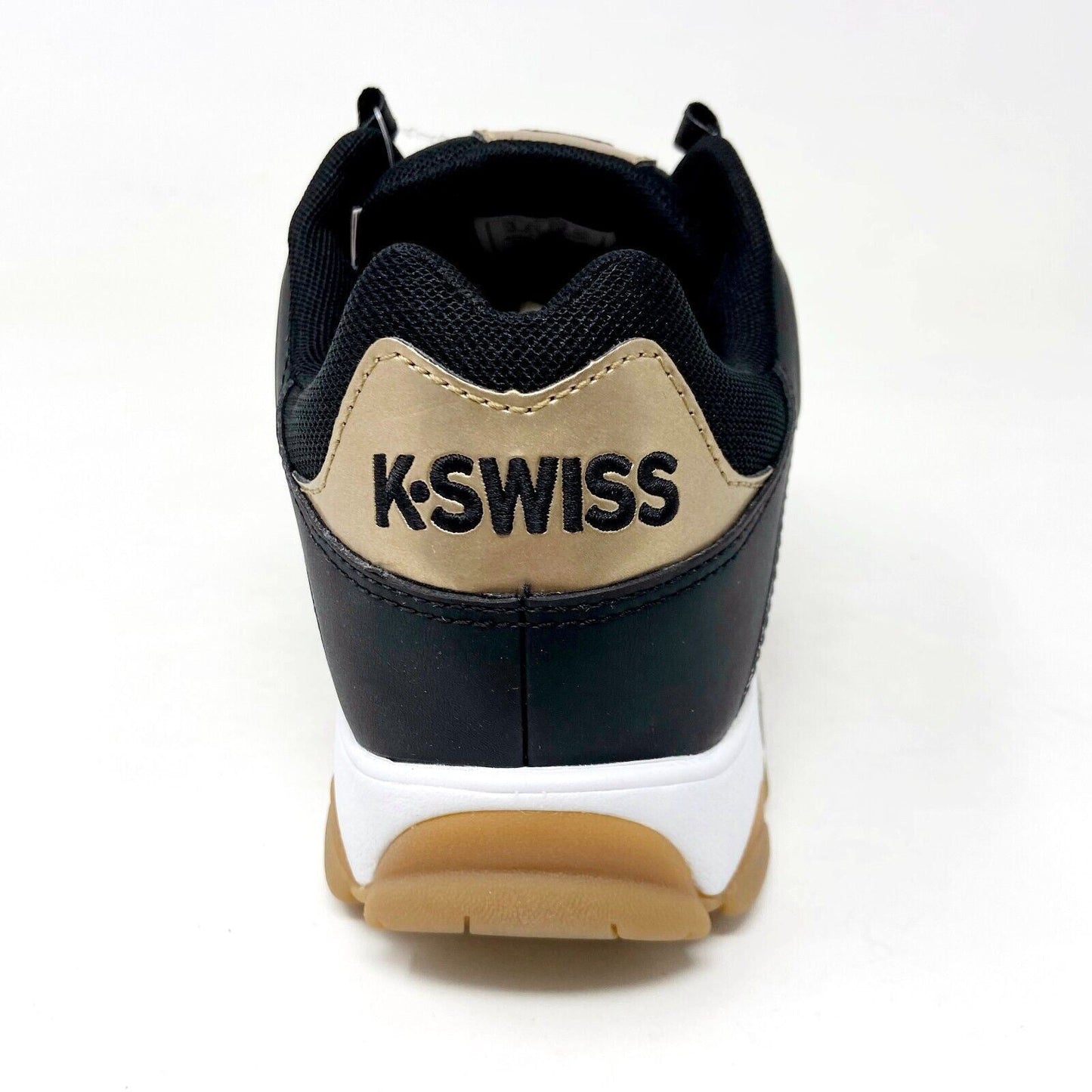 K-Swiss ST429 Black Gold Mens Athletic Casual Sneakers 03181 015