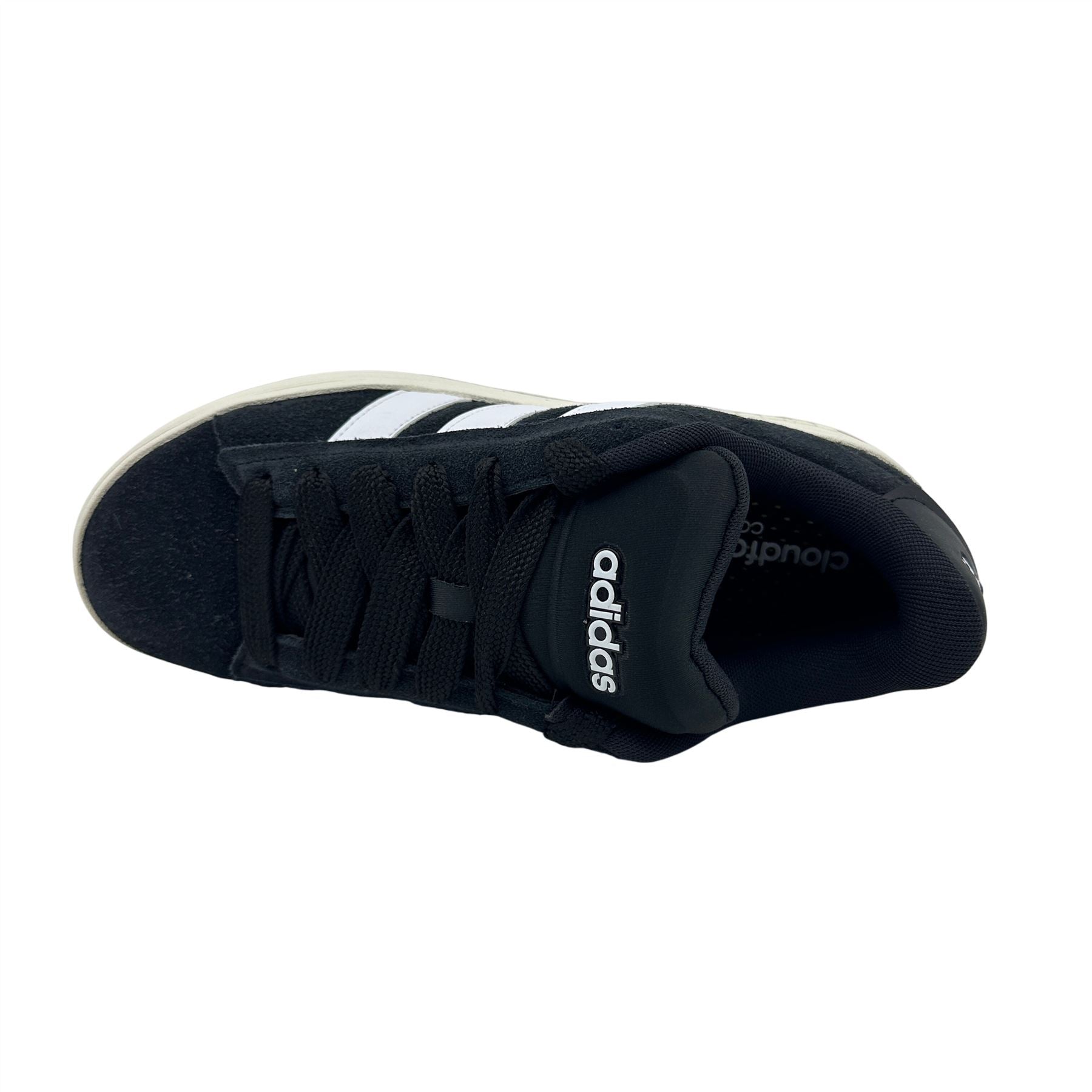 Adidas Grand Court Alpha 00s Black White Gum Mens Athletic Sneaker