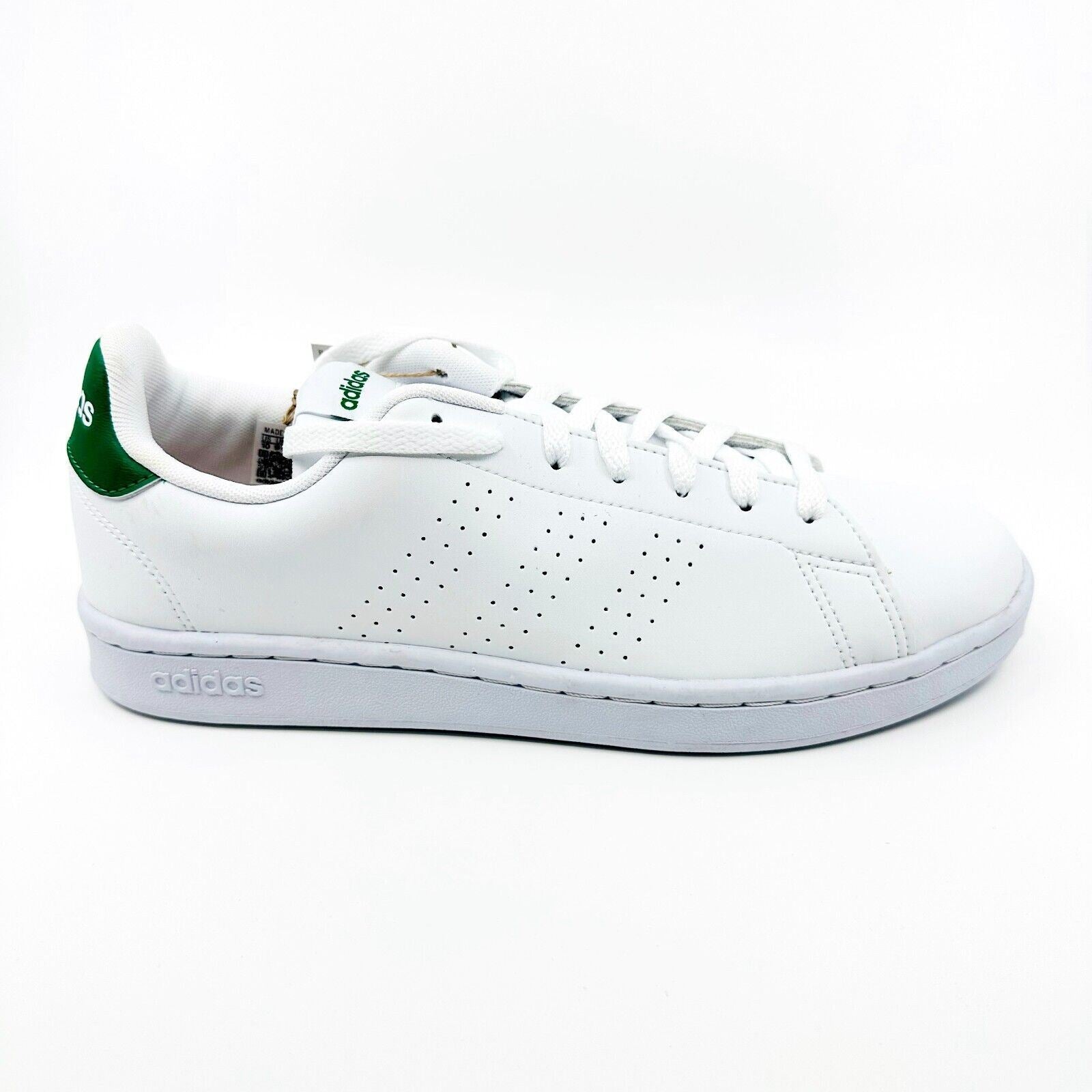 Adidas Advantage White Green Mens Athletic Tennis Sneakers GZ5300