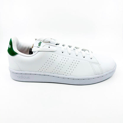 Adidas Advantage White Green Mens Athletic Tennis Sneakers GZ5300