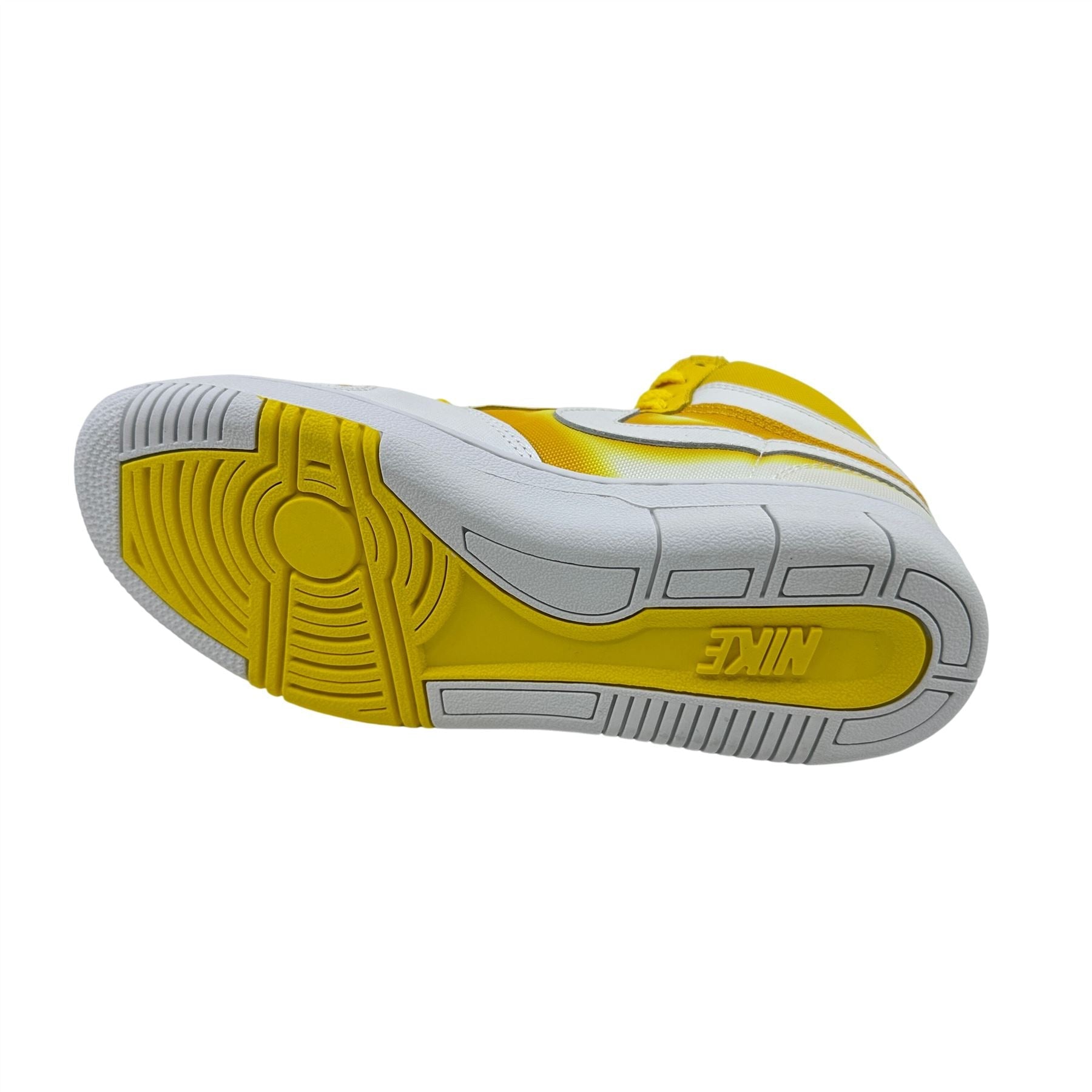 Nike Court Force High Tour Yellow White Womens Athletic Sneaker