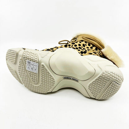 Mark Nason Neo Block Lillie Cheetah Womens Size 6.5 Shearling Sneaker Bootie