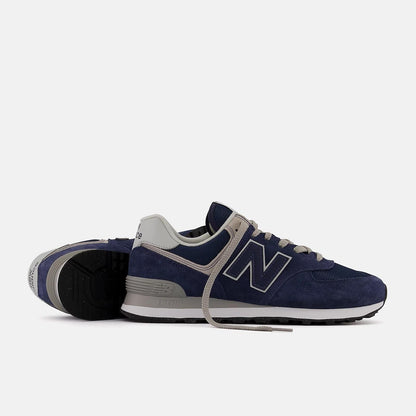 Women's Wide Fit New Balance ML574EVN Walking/Running Trainers - Exclusive - Navy ENCAP