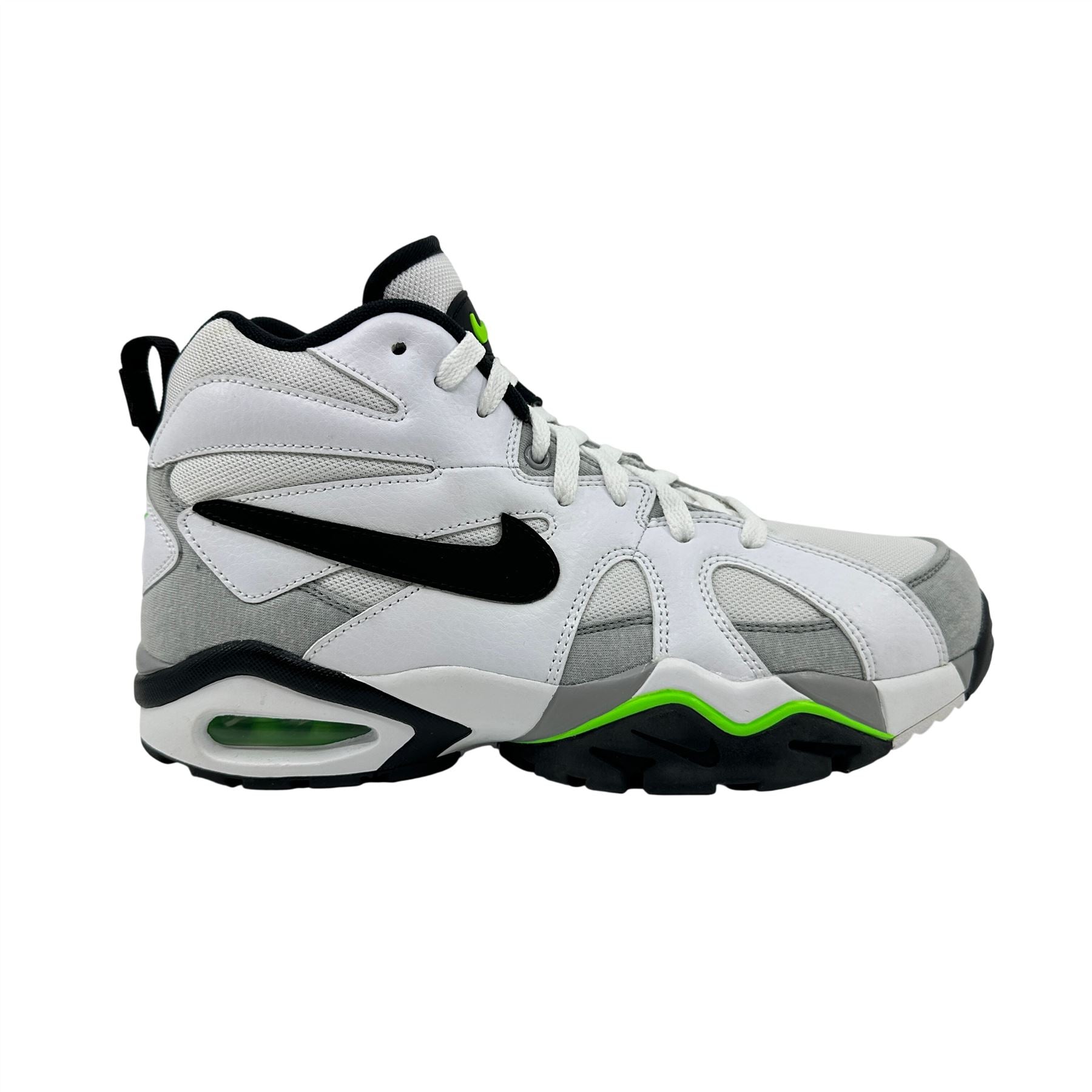 Nike Air Diamond Fury 96 White Black Green Mens Athletic Sneaker