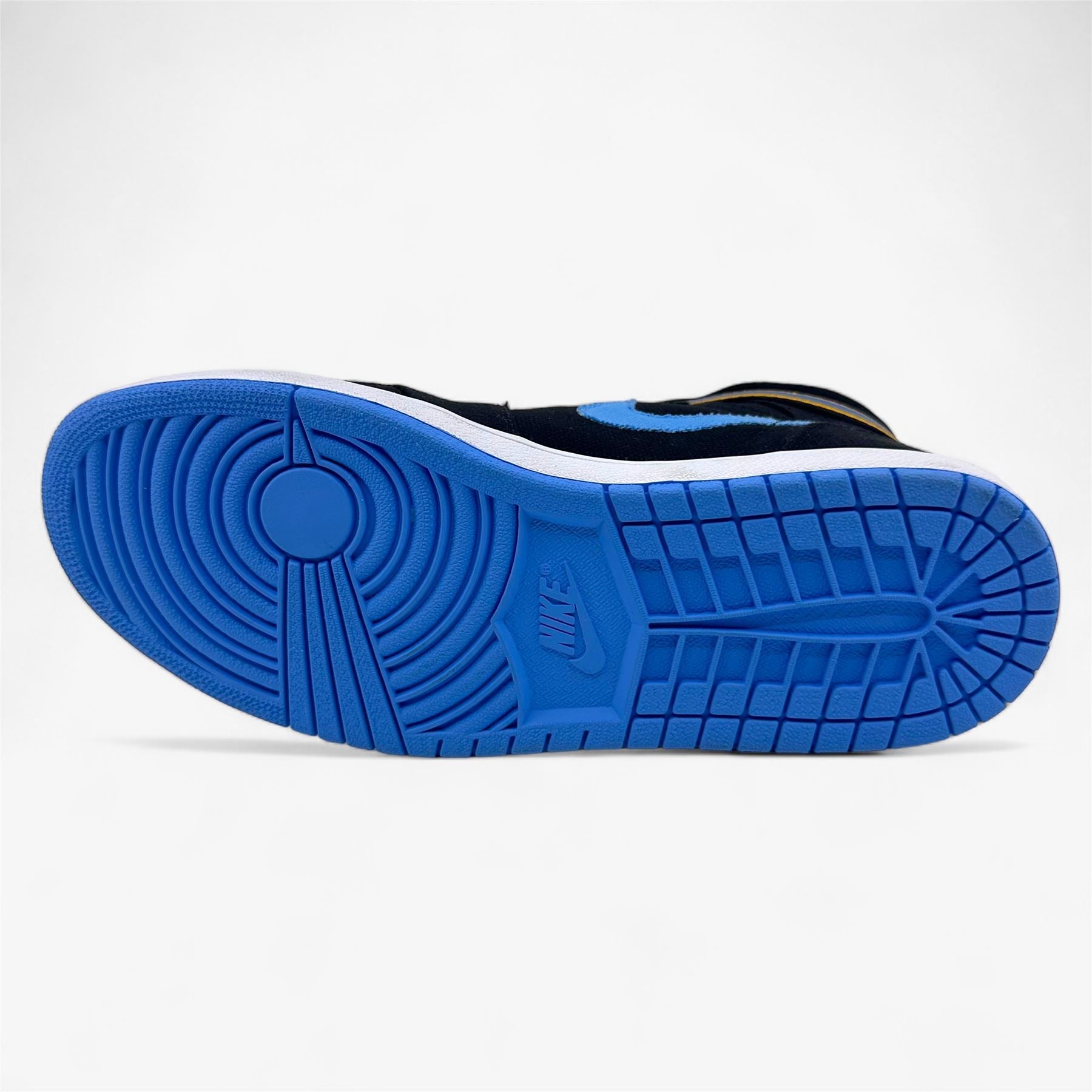 Jordan Air Jordan 1 High Strap Black University Blue White Mens Sneaker