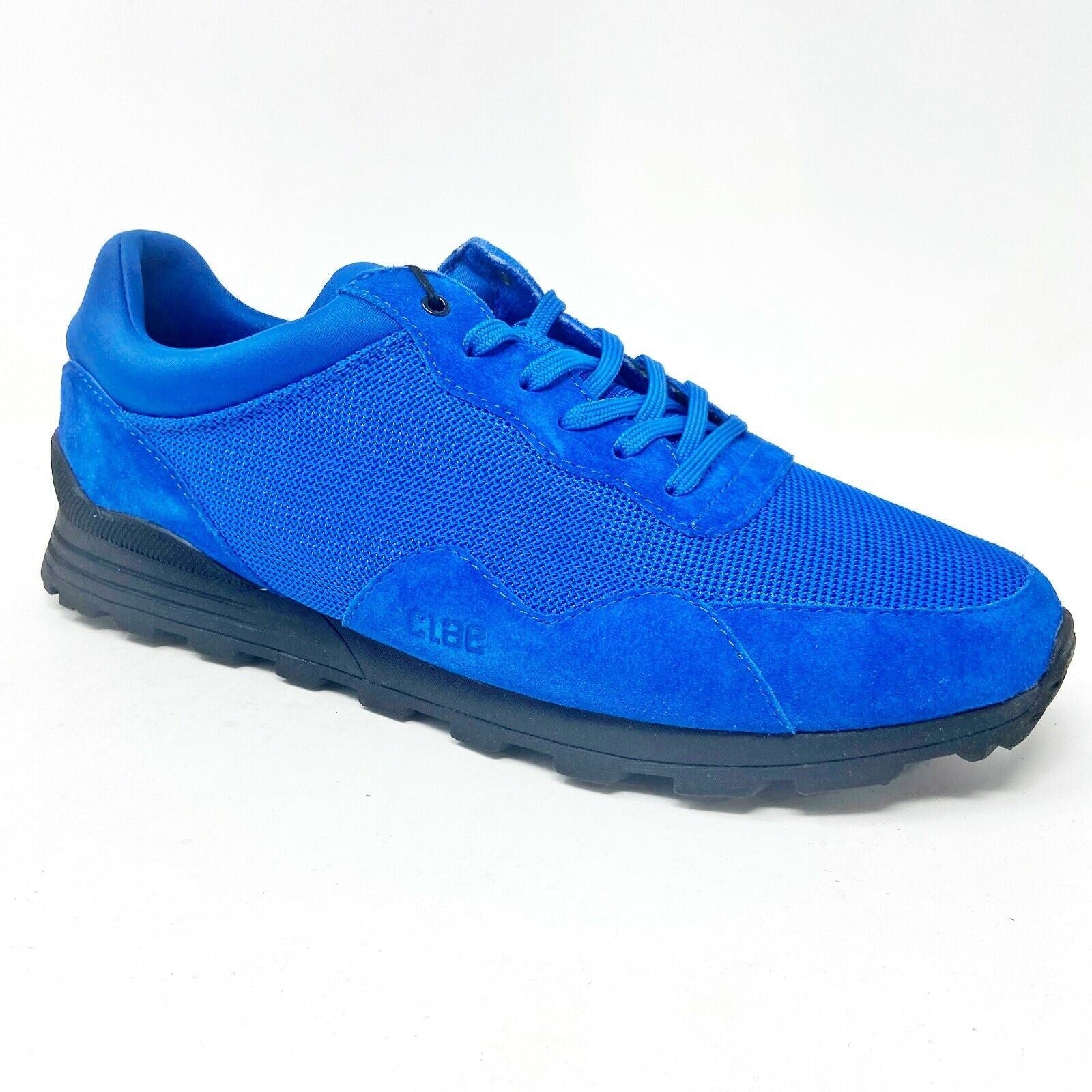 Clae Hoffman Royal Blue Suede Mesh Mens Casual Sneakers