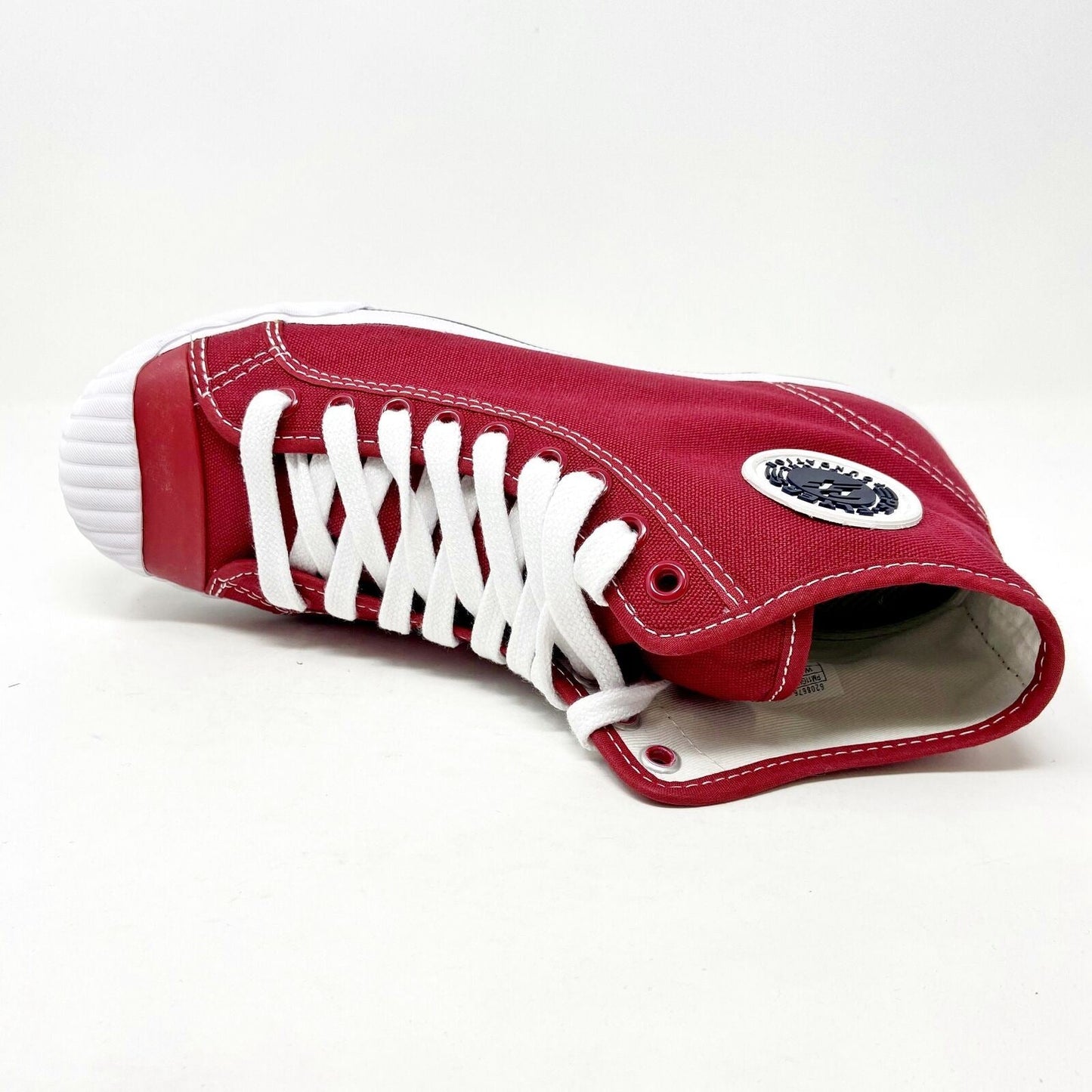 PF Flyers Grounder Hi Reiss NC Red Womens Retro Sneakers PM11GH4F