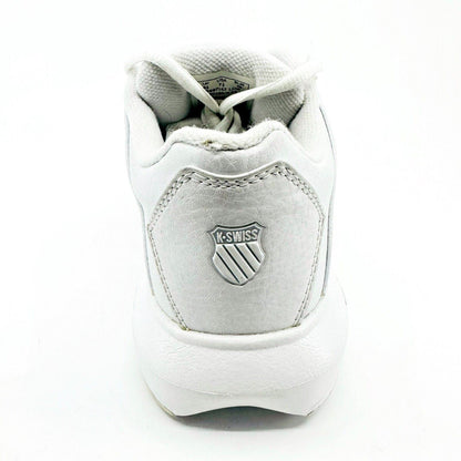 K-Swiss Mens Maxon White Platinum Size 7.5 Retro Casual Sneakers 0697147