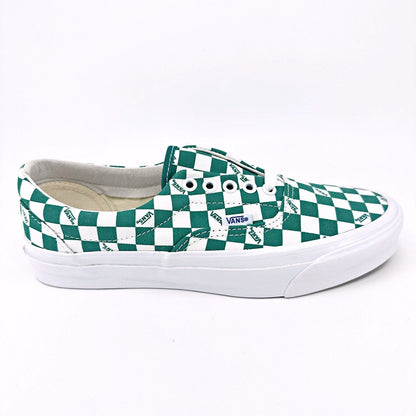 Vans Vault OG Era LX (Canvas) Checkerboard Logo Cadmium Green Mens Sneakers