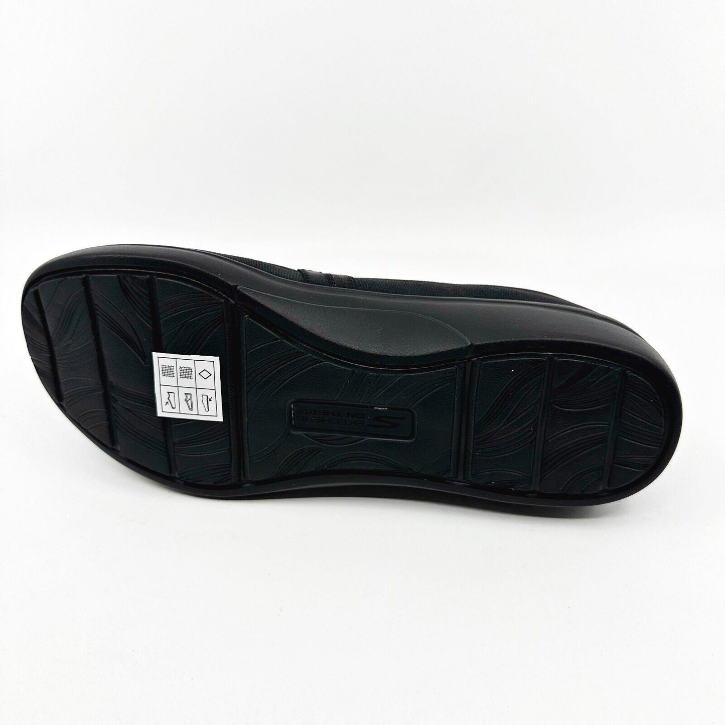 Skechers Arch Fit Uplift Mindful Black Womens Size 5.5 Slip On Shoes