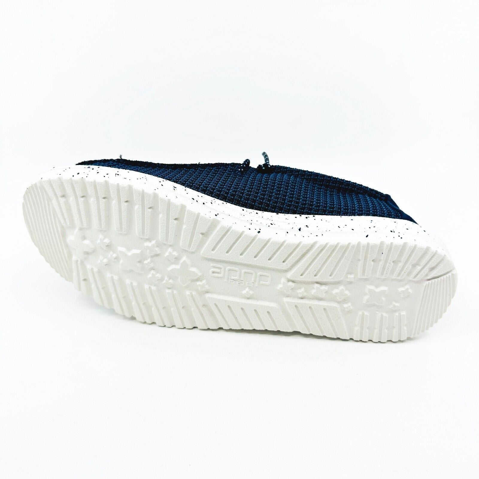 Hey Dude Wally Youth Sport Mesh Navy Kids Comfort Slip On Shoes
