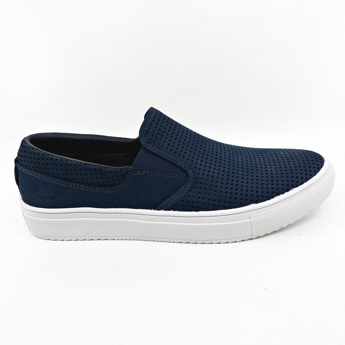 Mark Nason Razor Breakline Navy Mens Size 8.5 Leather Slip On Shoes