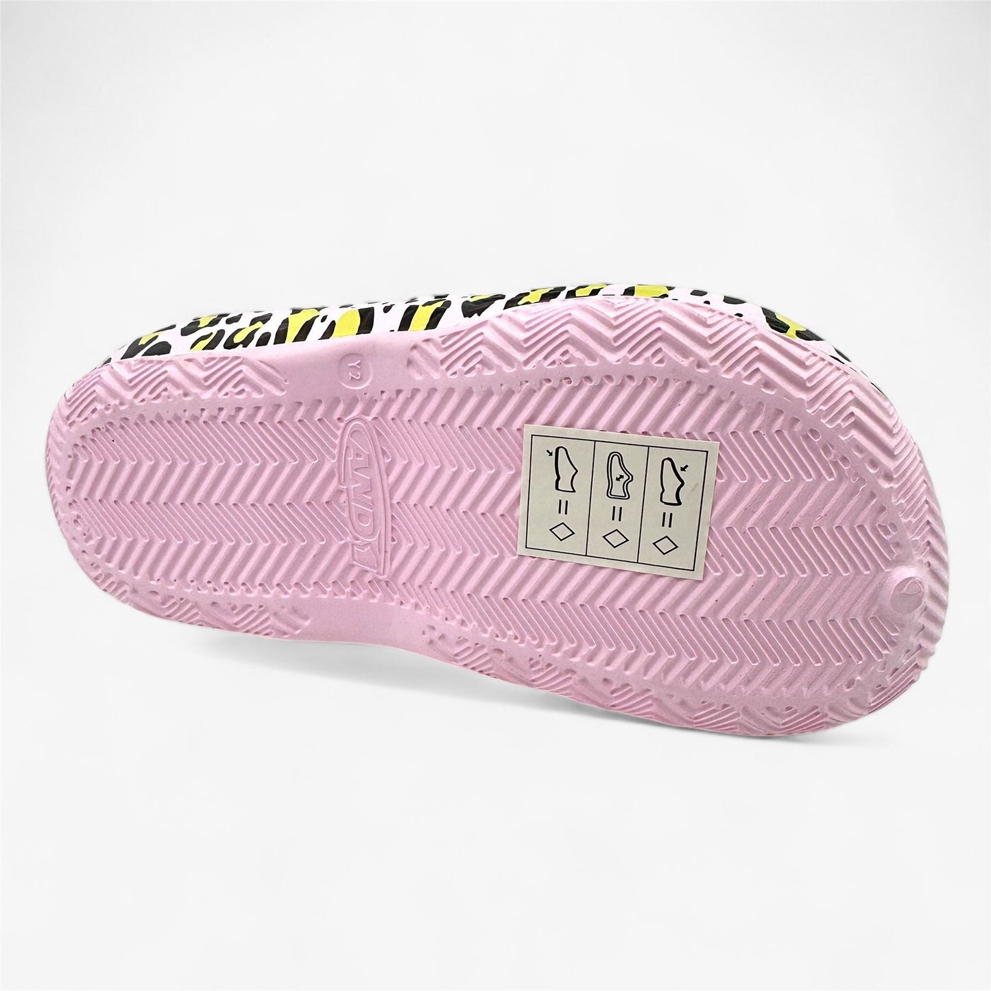 AND1 Bodega Clog Pink Leopard Kids Girls Sandal Clog