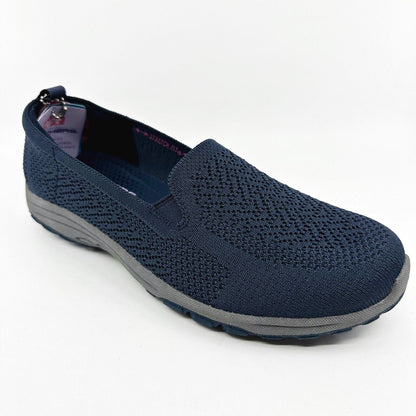 Skechers Reggae Fest 2.0 Livin It Up Navy Womens Size 10 Slip On Shoes