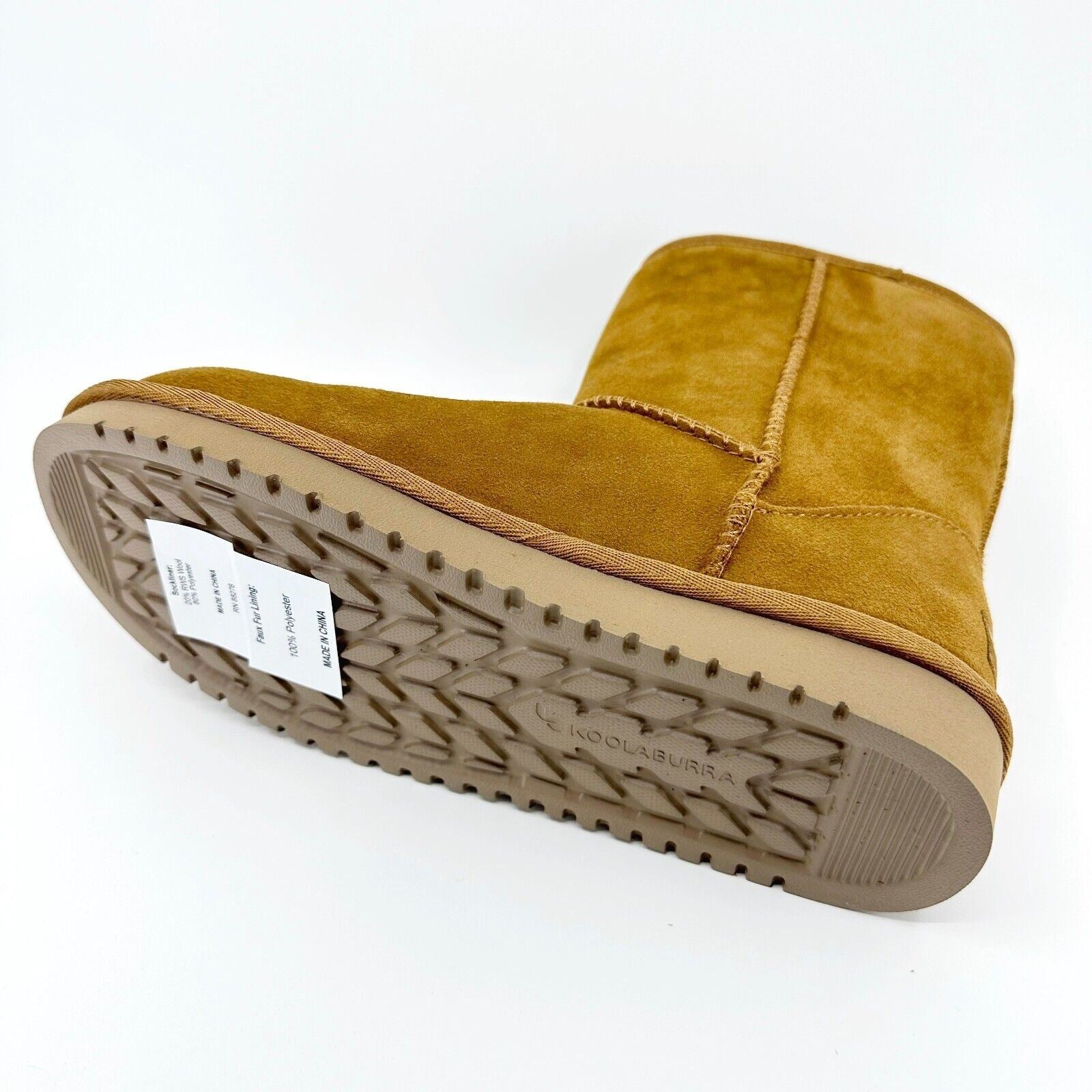Koolaburra by UGG Koola Short Chestnut Womens  Faux Fur Shearling Suede Boots