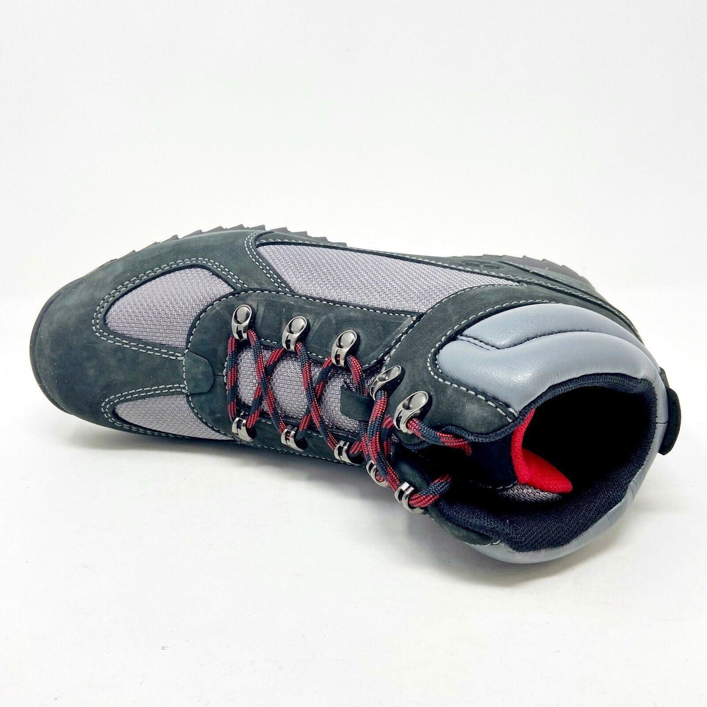 Timberland 2.0 Euro Gray Black Kids Junior Kids Nubuck Hiking Boots 92982