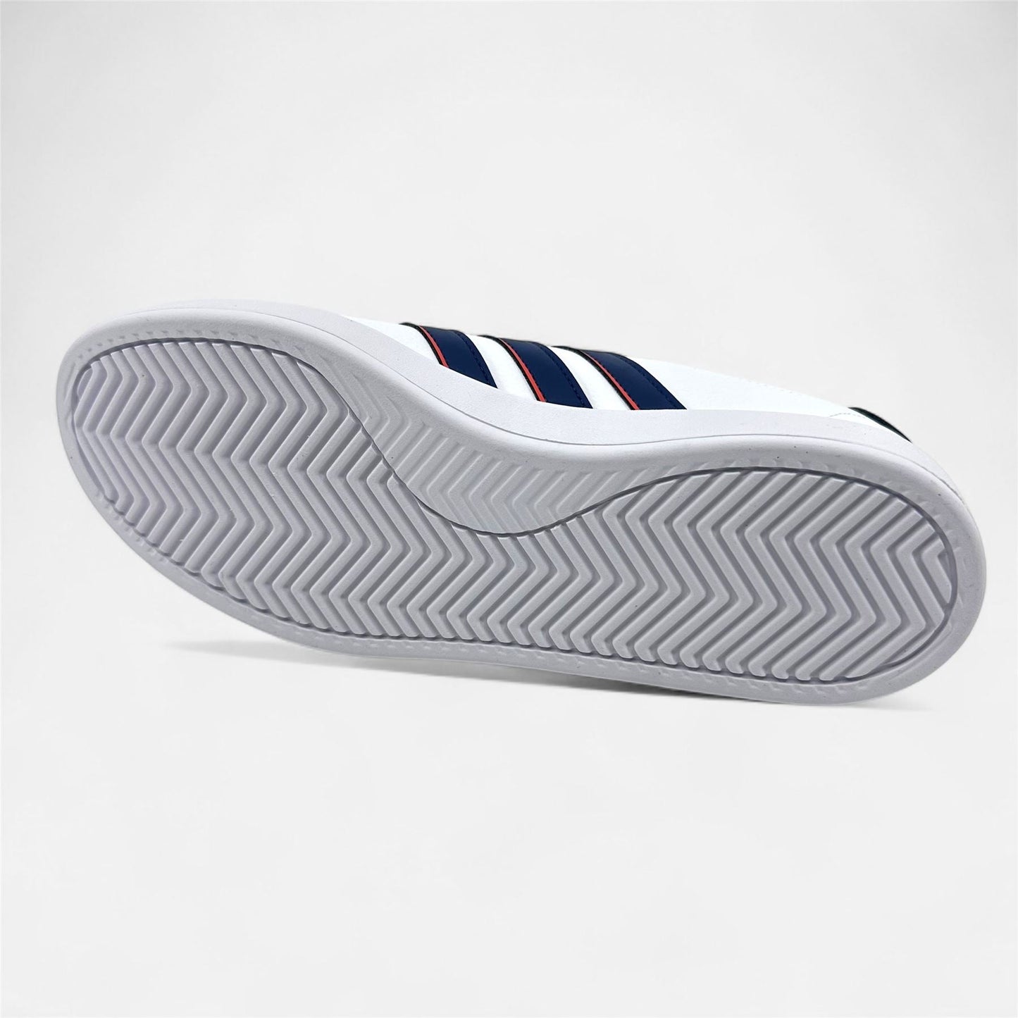 Adidas Grand Court 2.0 White Dark Blue Preloved Scarlet Mens Athletic Sneaker
