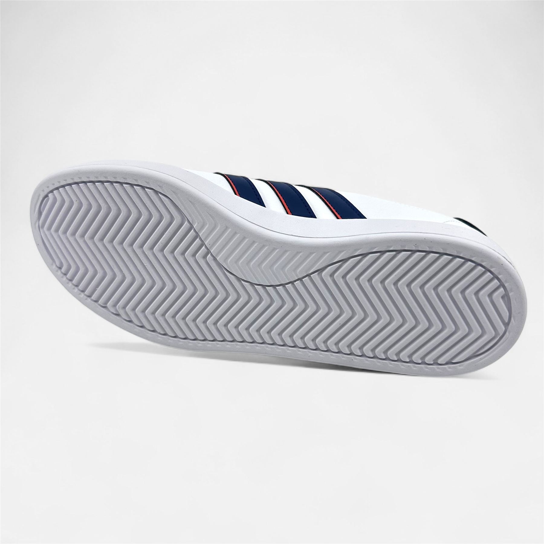 Adidas Grand Court 2.0 White Dark Blue Preloved Scarlet Mens Athletic Sneaker