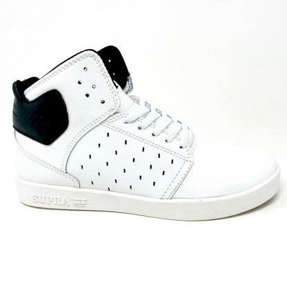 Supra Atom White Black Kids Size 5.5 Casual Sneakers SK91030