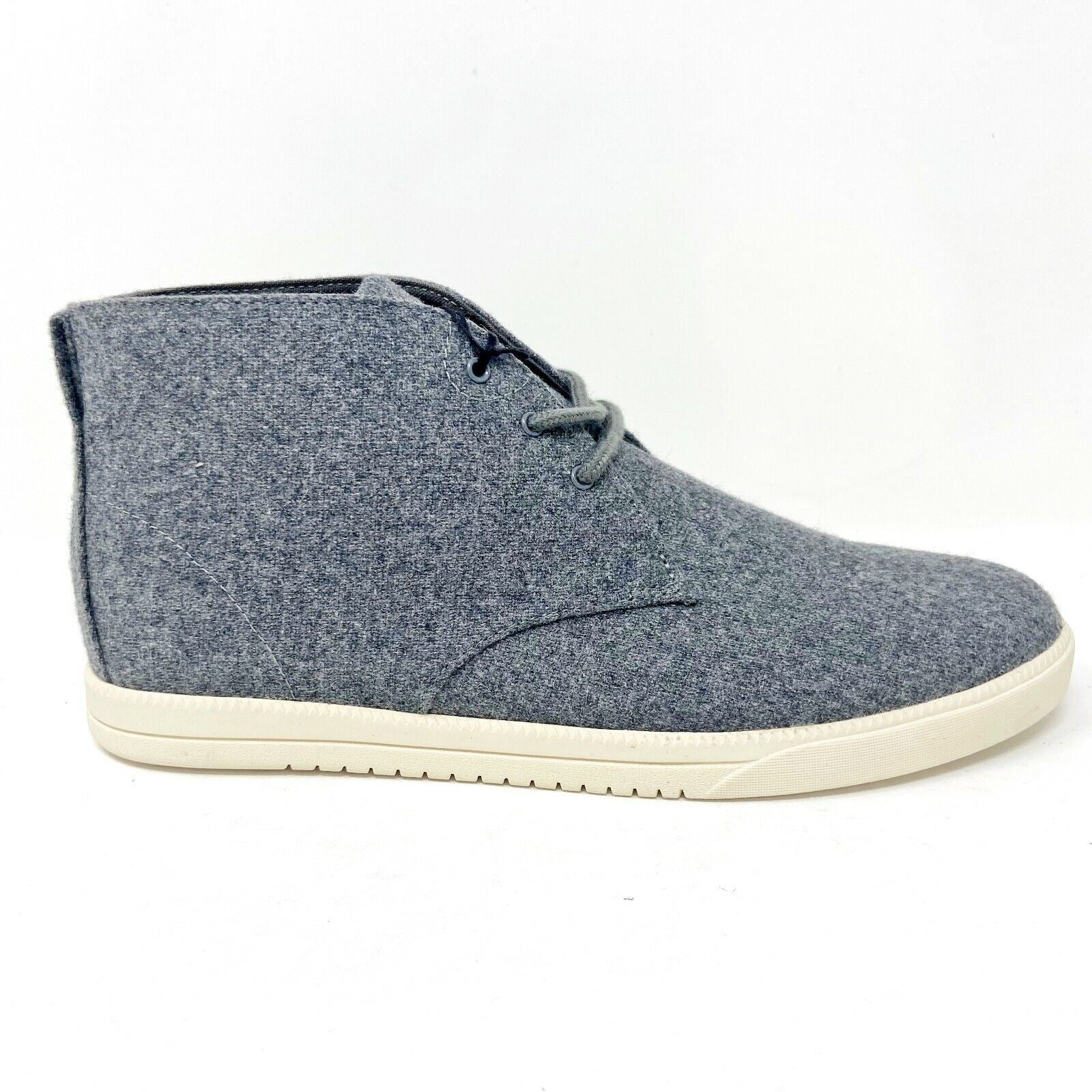 Clae Strayhorn Textile Charcoal Wool Mens Mid Premium Casual Sneakers