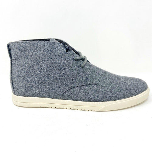 Clae Strayhorn Textile Charcoal Wool Mens Mid Premium Casual Sneakers