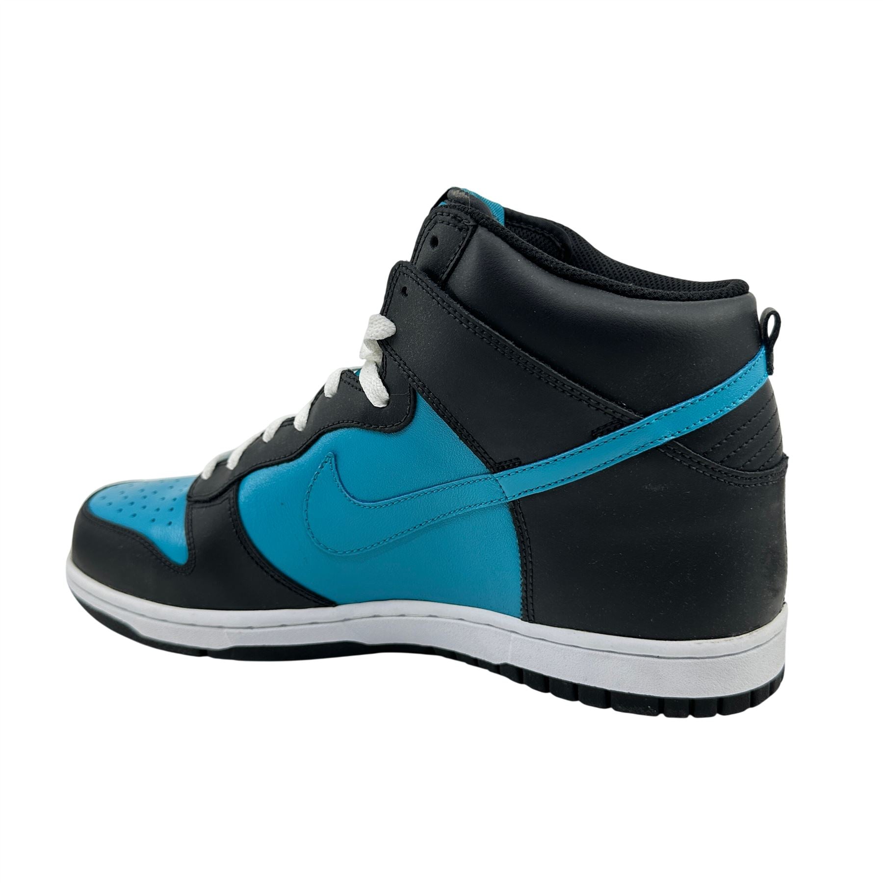 Nike Dunk High Black Glass Blue White Mens Athletic Sneaker