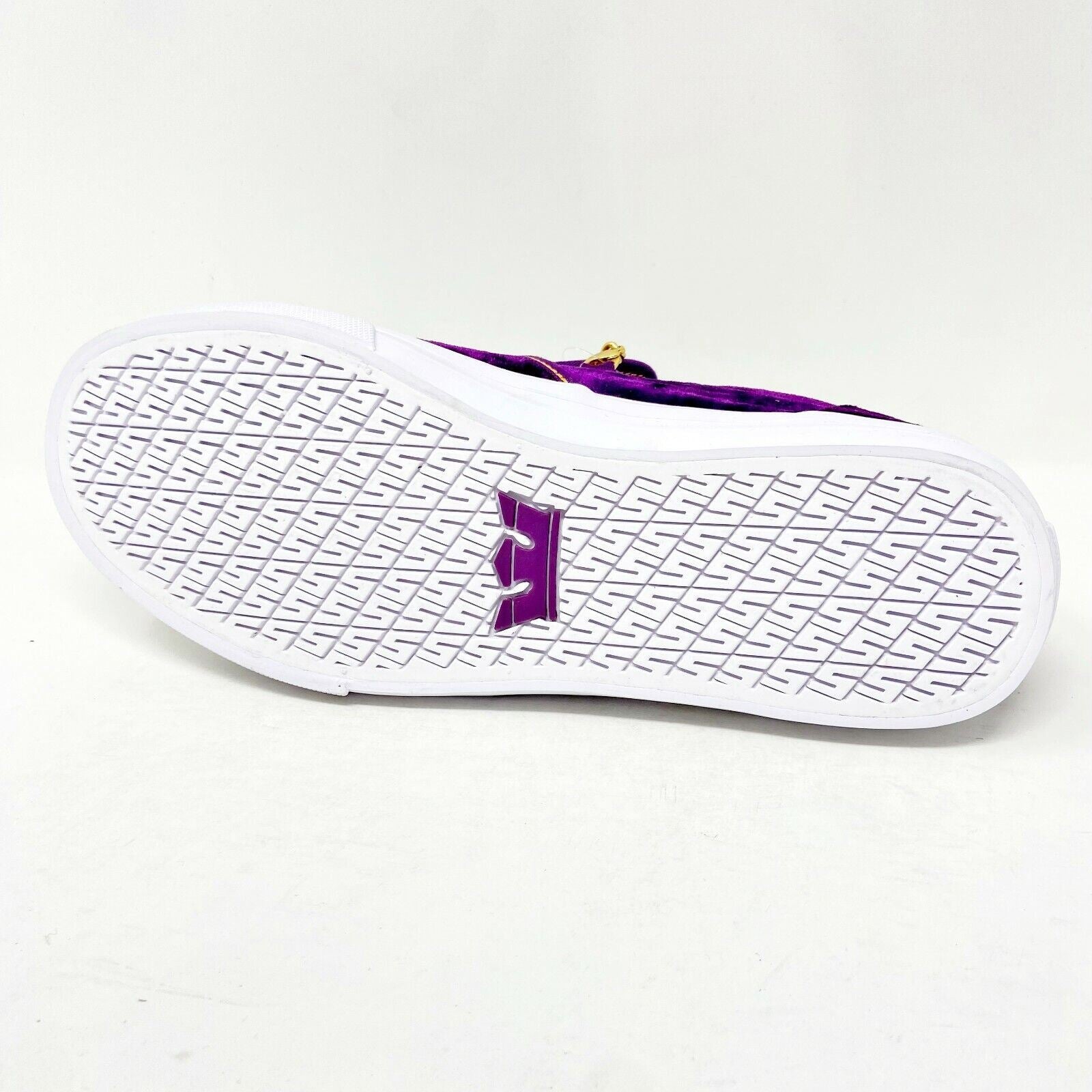 Supra Fenix Flexin Cuba LX Purple Velvet Mens Slip On Skateboard Shoes 06733 573