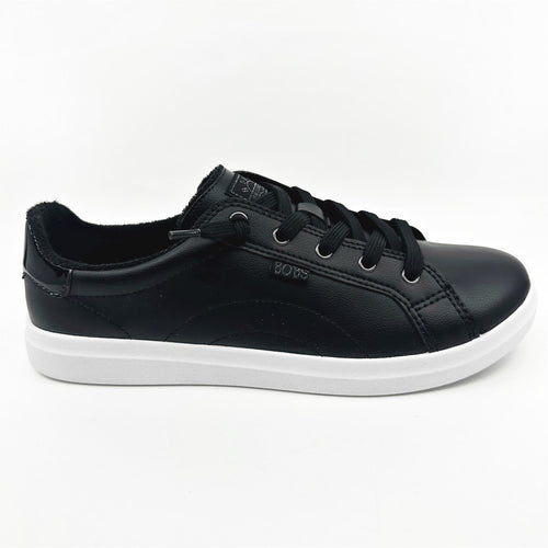 Skechers Bobs D'Vine Instant Delight Black Womens Wide Slip On Sneakers